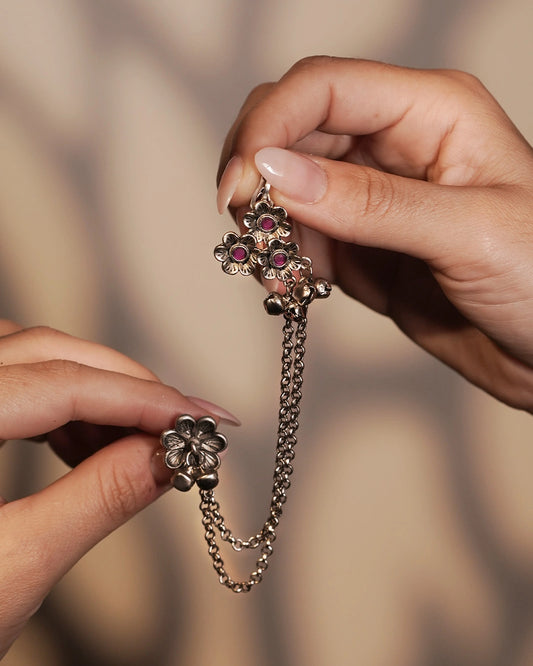 Statement Oxidised Earrings - Tulika