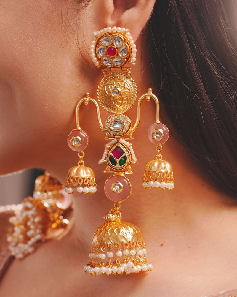 Kashmiri Earrings - Zehnat