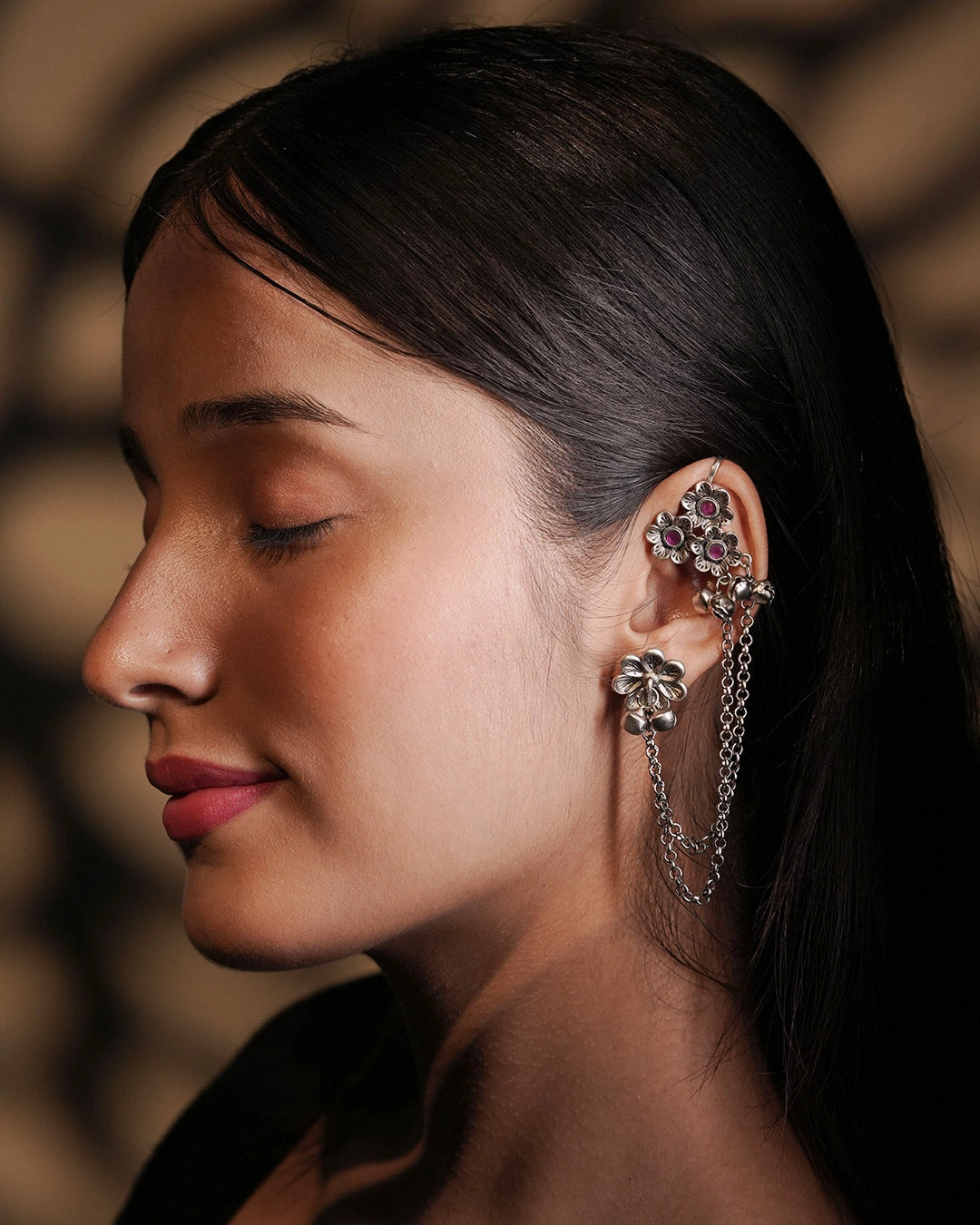 Statement Oxidised Earrings - Tulika