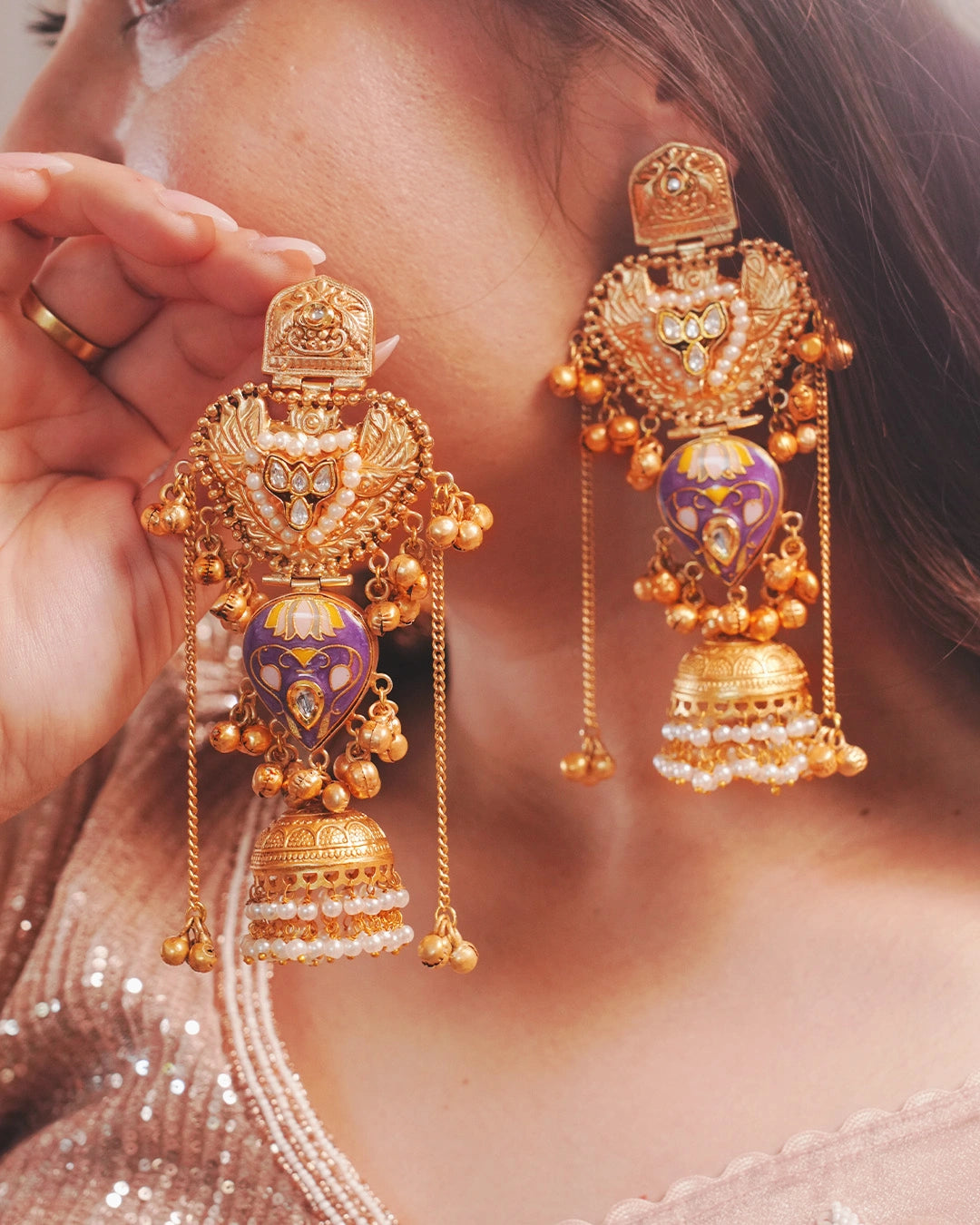 Kashmiri Earrings - Meher