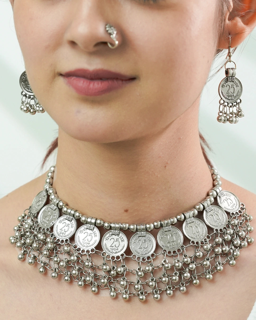 Sakhi Haar 3-Piece Set- 1 Necklace + 2 Earrings - Samriddhi